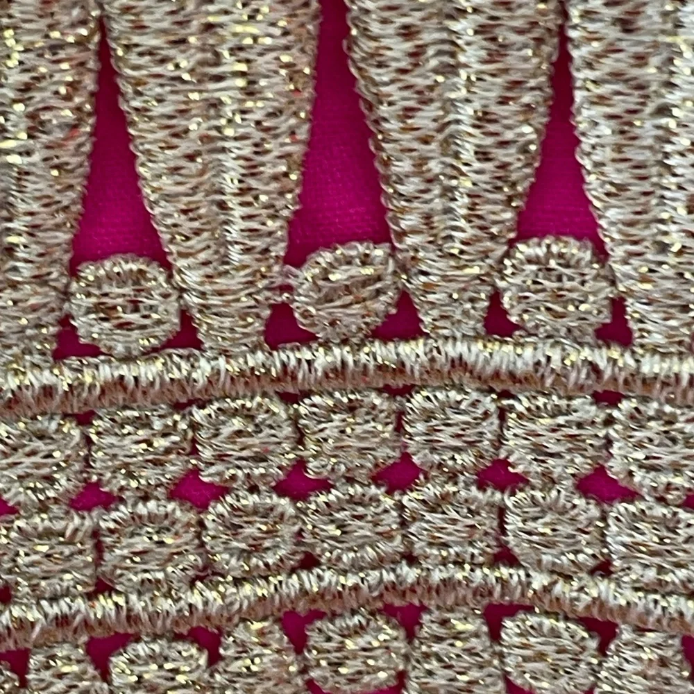 VGC Lilly Ashlyn Shift Dress. Size 2 Magenta Gold.ππ - Picture 8 of 17